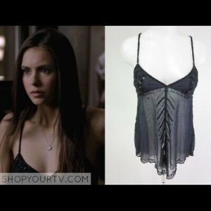 Elena Gilbert Free People Beaded Sequin Cami